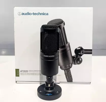 Store Special Product - Audio-Technica - AT2020 Cardioid Condenser Microphone - Black
